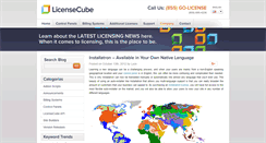 Desktop Screenshot of blog.licensecube.com