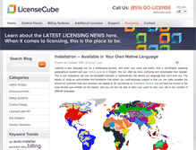 Tablet Screenshot of blog.licensecube.com